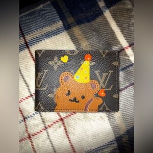 LV Birthday Bear Card Wallet